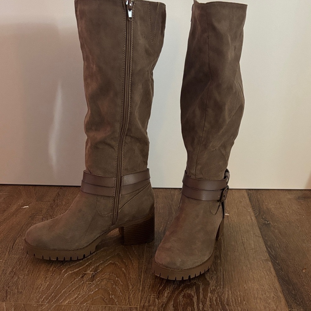 Jellypop Tan Heeled Boots